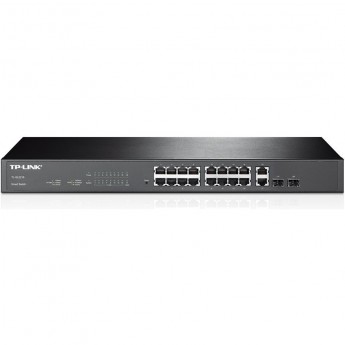 Коммутатор TP-LINK TL-SL2218 на 16 портов 10/100 Мбит/с и 2 гигабитных порта